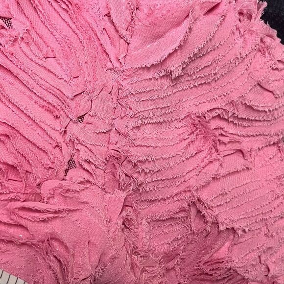 NWT Massimo Dutti Pink Textured Blazer Crop Jacket Sz Small RARE - Picture 9 of 11